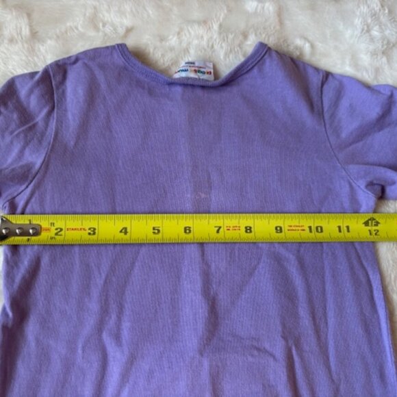 2/$30 Please Mum Purple LS shirt Puppy Love Hearts Girls Size 36MTH Vintage - Picture 9 of 12